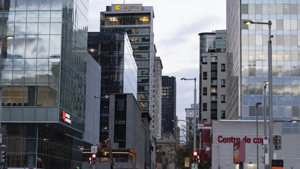 Downtown Montreal is seen Thursday, Nov. 2, 2023. THE CANADIAN PRESS/Christinne Muschi